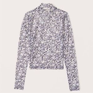 Abercrombie and Fitch mesh floral top- small